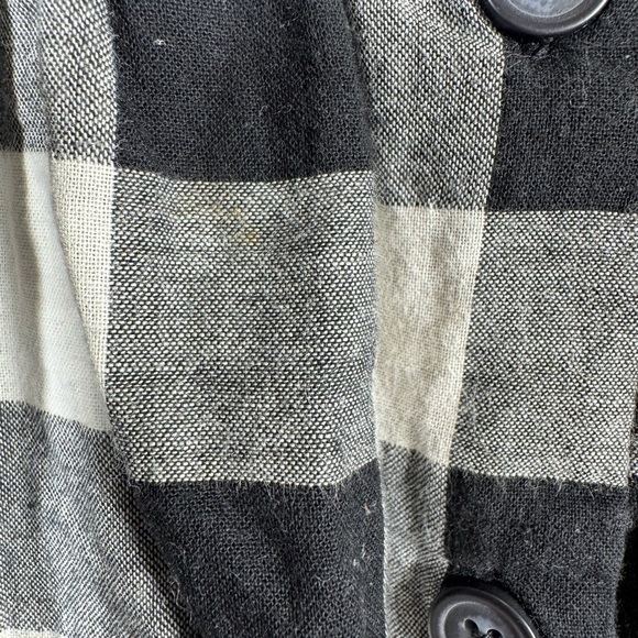 TEA Buffalo Plaid Black and White Kids Dress 12-18 months - Picture 5 of 5